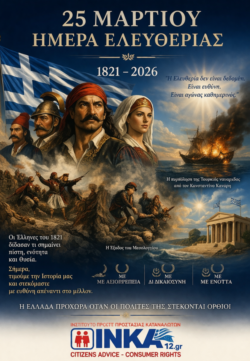 25 ΜΑΡΤΙΟΥ – ΗΜΕΡΑ ΕΛΕΥΘΕΡΙΑΣ